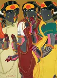 Untitled by Thota Vaikuntam, Acrylic on canvas, sold Sep 2009
