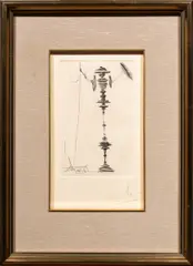 Untitled by Salvador Dalí, etching, sold May 2026