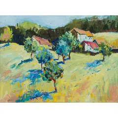 California Scene by Pam Glover, oil on canvas, sold May 2026