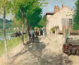 Le quai de la Croix Blanche by Pierre Eugène Montézin, Huile sur toile, sold Apr 2023