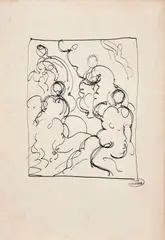 Baigneuses by André Derain, Encre sur papier, sold Apr 2023