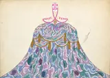 Au réveil du passé, le passé by Romain de Tirtoff Erte, 1923, Gouache et peinture dorée sur carton, sold Apr 2023