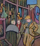 Etude pour "Rue Victor-Massé by Juliette Roche, 1912, Huile sur carton, sold Apr 2023