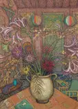 Nature morte à Serrières by Juliette Roche, circa 1920-1930, Huile sur carton, sold Apr 2023