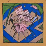 Couples de danseurs by Juliette Roche, circa 1918, Gouache sur carton, sold Apr 2023