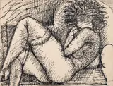 Nu féminin by Marcel Gromaire, Encre de Chine sur papier, sold Apr 2023
