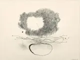 Composition by Léon Arthur Tutundjian, 1963, Fusain et encre de Chine sur papier, sold Apr 2023