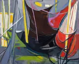 Ostende, les voiliers by Édouard Pignon, 1947, Huile sur toile, sold Apr 2023