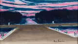 Soir à Versailles by André Brasilier, 1987, Huile sur toile, sold Apr 2023