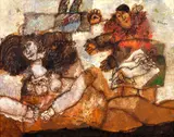 L'homme qui savait aimer à l'aube by Théo Tobiasse, Huile sur toile, sold Apr 2023