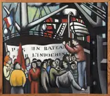 Pas un bateau pour l'Indochine by Georges Bauquier, 1951, Huile sur toile, sold Apr 2023