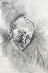 Untitled by Akbar Padamsee, Mixed media on canvas, offered Jun 2009