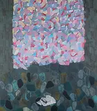 Dry Garbage Only by Anjum Singh, Oil on canvas, offered Jun 2009