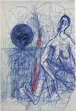 Untitled by S. H. Raza, Mixed media on paper, sold Jun 2009