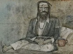 Untitled by Ganesh Pyne, Watercolour on paper, offered Jun 2009