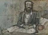 Untitled by Ganesh Pyne, Watercolour on paper, offered Jun 2009