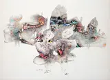 Untitled by Sakti Burman, Watercolour and ink on paper pasted on board, sold Jun 2009
