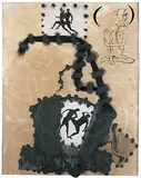 Men from Athens by Atul Dodiya, Mixed media on paper, offered Mar 2009