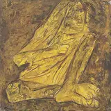 Fruit Seller by Krishen Khanna, Oil on canvas, sold Mar 2009