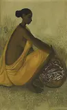 Untitled by B. Prabha, Oil on canvas, sold Mar 2009