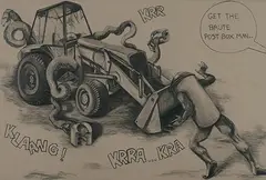 Untitled by Tushar Joag, Charcoal on paper, sold Mar 2009