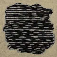 Edge - 2 by Manisha Parekh, Layers of handmade papers on board, sold Mar 2009