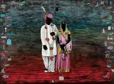 Untitled by Sudhanshu Sutar, Oil on canvas, sold Mar 2009