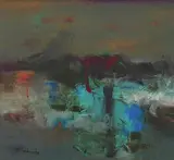 Untitled by K. M. Adimoolam, Oil on canvas, offered Mar 2009