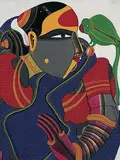 Untitled by Thota Vaikuntam, Acrylic on canvas board, sold Mar 2009