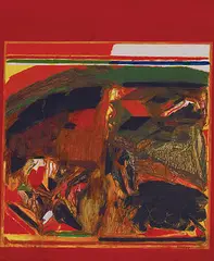 Untitled by S. H. Raza, Acrylic on canvas pasted on board, sold Dec 2008