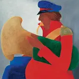 Untitled by Krishen Khanna, Oil on canvas, offered Dec 2008