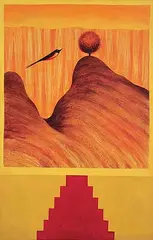 Untitled by Jagdish Swaminathan, Oil on canvas, sold Dec 2008