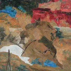 Untitled by Ram Kumar, Oil on canvas, sold Dec 2008