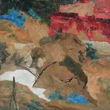 Untitled by Ram Kumar, Oil on canvas, sold Dec 2008