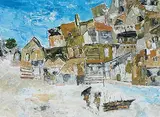 Untitled by Ram Kumar, Acrylic on paper, sold Dec 2008