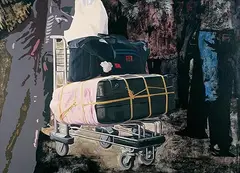 Untitled by Subodh Gupta, Oil on canvas, sold Dec 2008