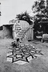 Kolam, Tamil Nadu by Jyoti Bhatt, Print on paper, sold Dec 2008