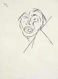 Untitled by Tyeb Mehta, Charcoal on paper, offered Dec 2008