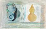 Objects from the Sketch Book by Prabhakar Barwe, Mixed media on paper, offered Dec 2008