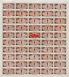 Untitled by Ashim Purkayastha, Acrylic on postage stamps, offered Dec 2008