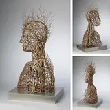 Untitled by Dhananjay Singh, Bronze and copper wire, sold Dec 2008