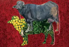 Untitled by Rajesh Ram, Oil on canvas, sold Dec 2008