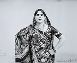 Bhavai Actor by Ram Rahman, Archival print on board, sold Nov 2008