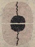 A Crawl by Manisha Parekh, Handmade paper and cord on board, offered Nov 2008