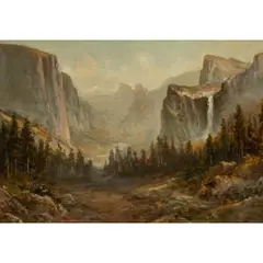 Yosemite View by Thomas Hill, 2015, oil on canvas, sold Jun 2026
