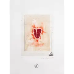 Helena Foument - Wife of Rubens by Enrique Chagoya, 1999, aquatint, sold Jun 2026