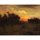Sunset Landscape by James Griffin, oil on canvas, sold Jun 2026
