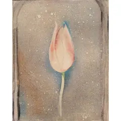The Red Tulip by Joseph Goldyne, 1980, etching, sold Jun 2026