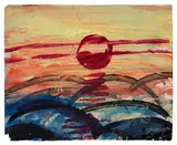 Sans titre by T'ang Haywen, circa 1980, Aquarelle et gouache sur papier, sold Apr 2023