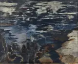 Pluie d'orage by Pierre Dmitrienko, 1960, Huile sur toile, sold Apr 2023